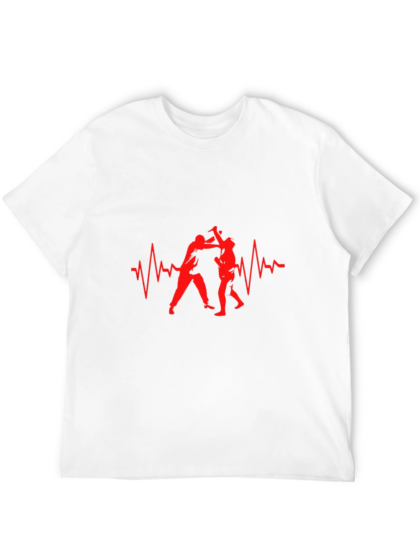Martial Arts Heartbeat Graphic Tee - Black