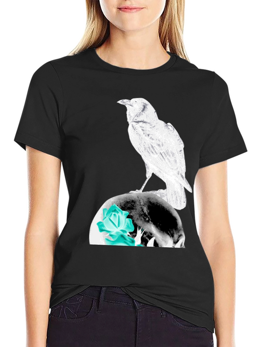 Raven Skull Graphic Tee