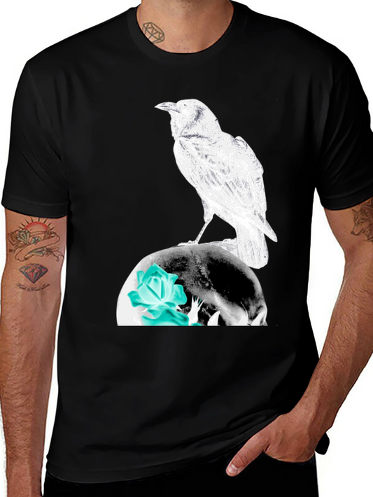 Raven Skull Graphic Tee