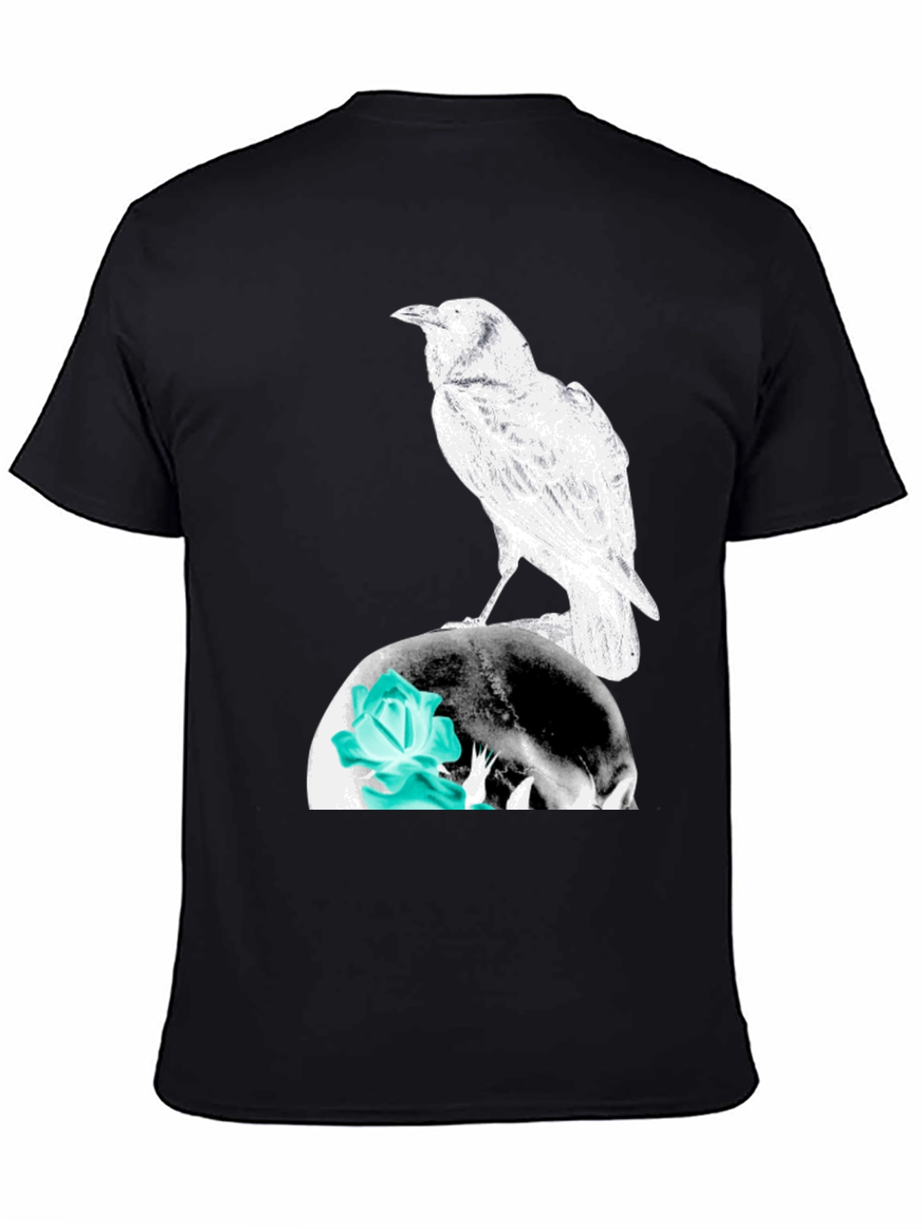 Raven Skull Graphic Tee