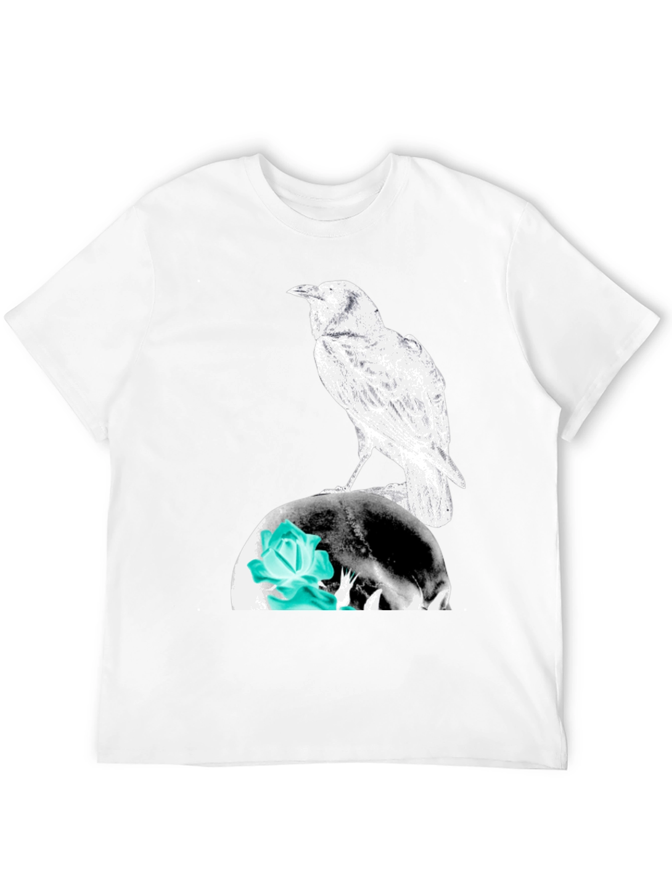 Raven Skull Graphic Tee