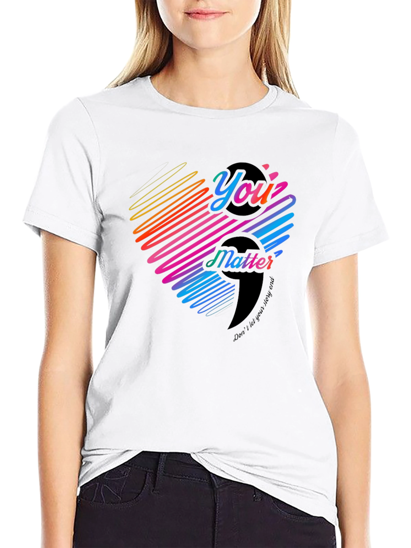 You Matter Semicolon Graphic Tee