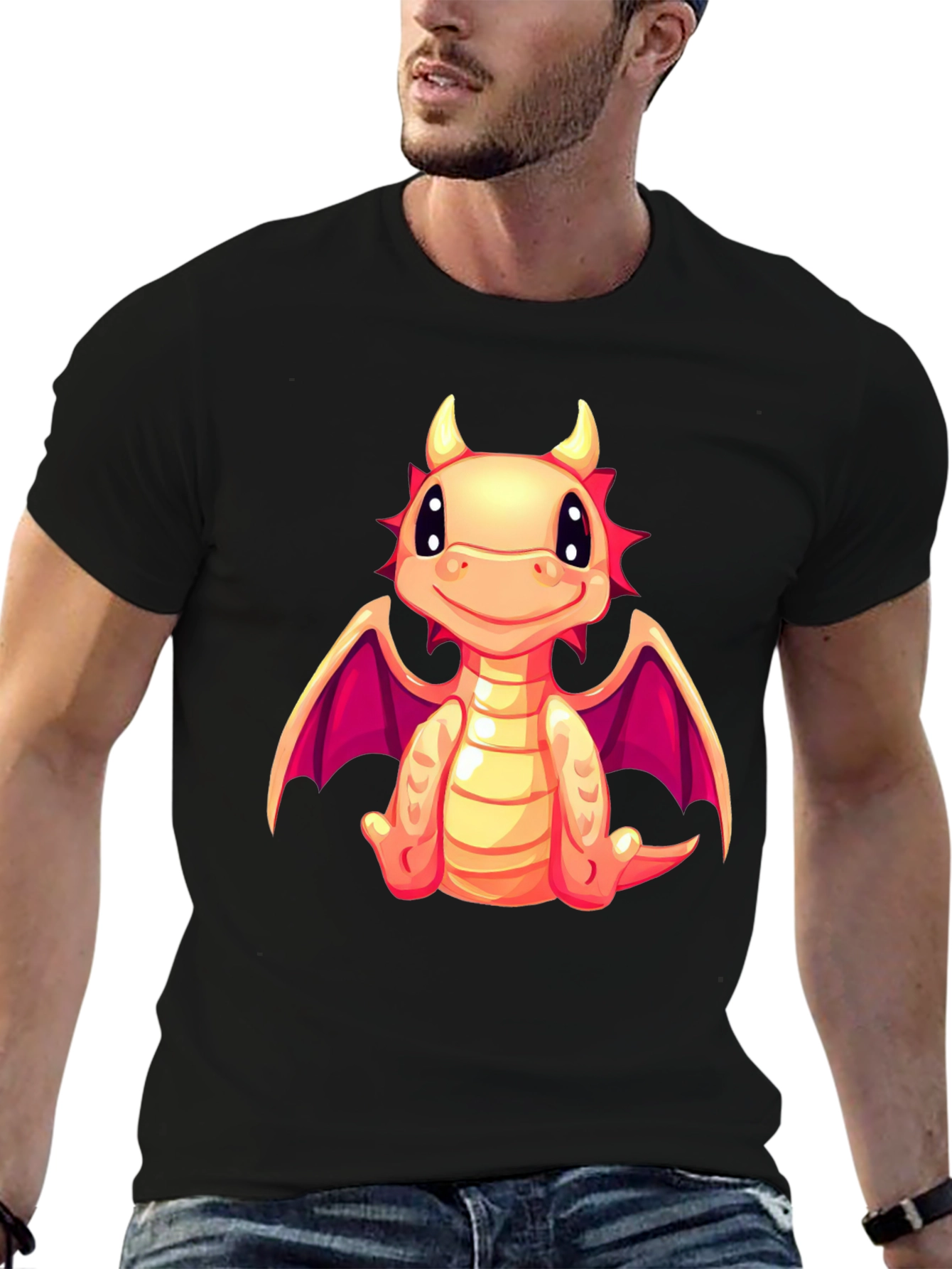 Cute Dragon Graphic T-Shirt - Whimsical Style