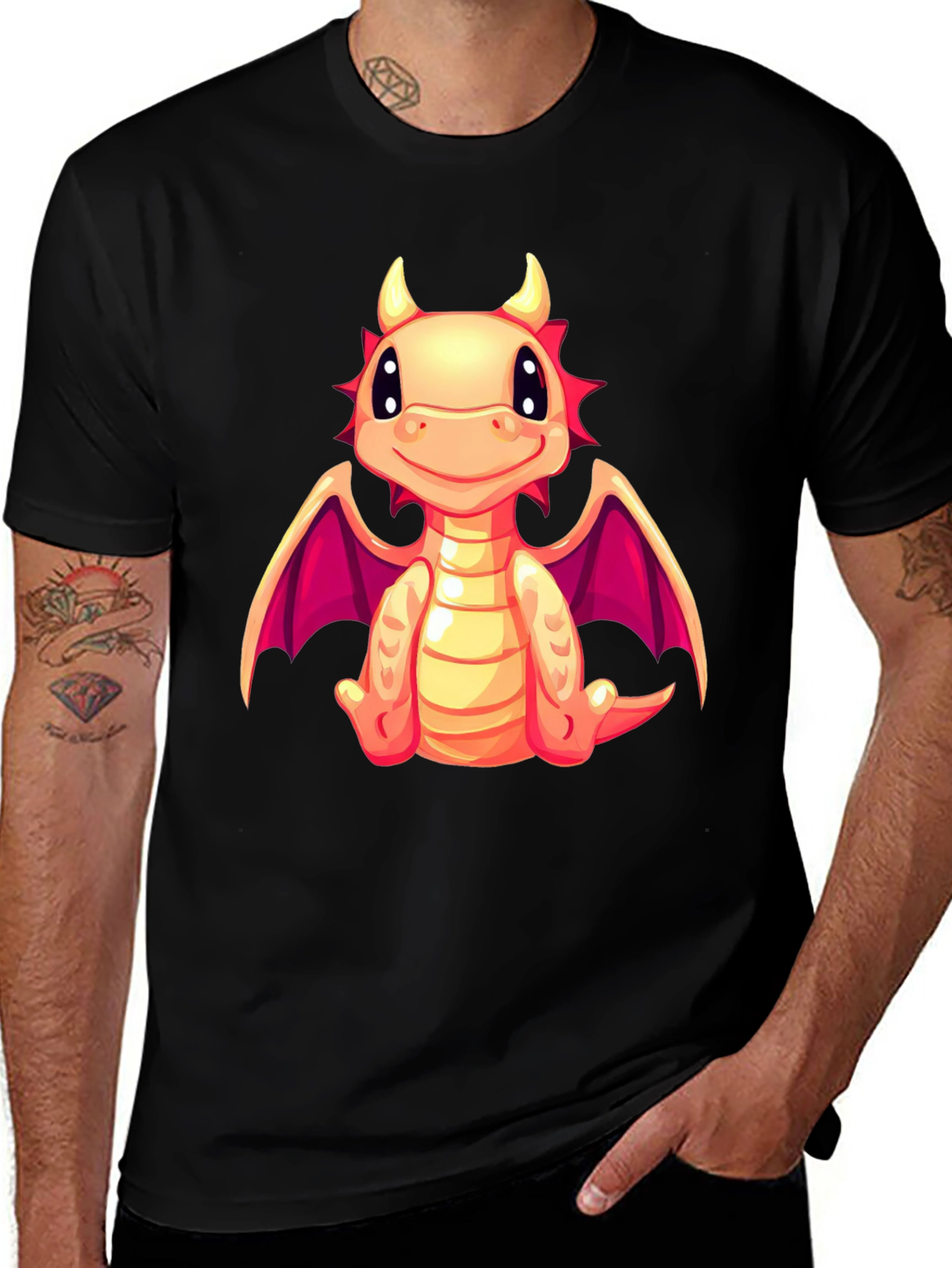Cute Dragon Graphic T-Shirt - Whimsical Style