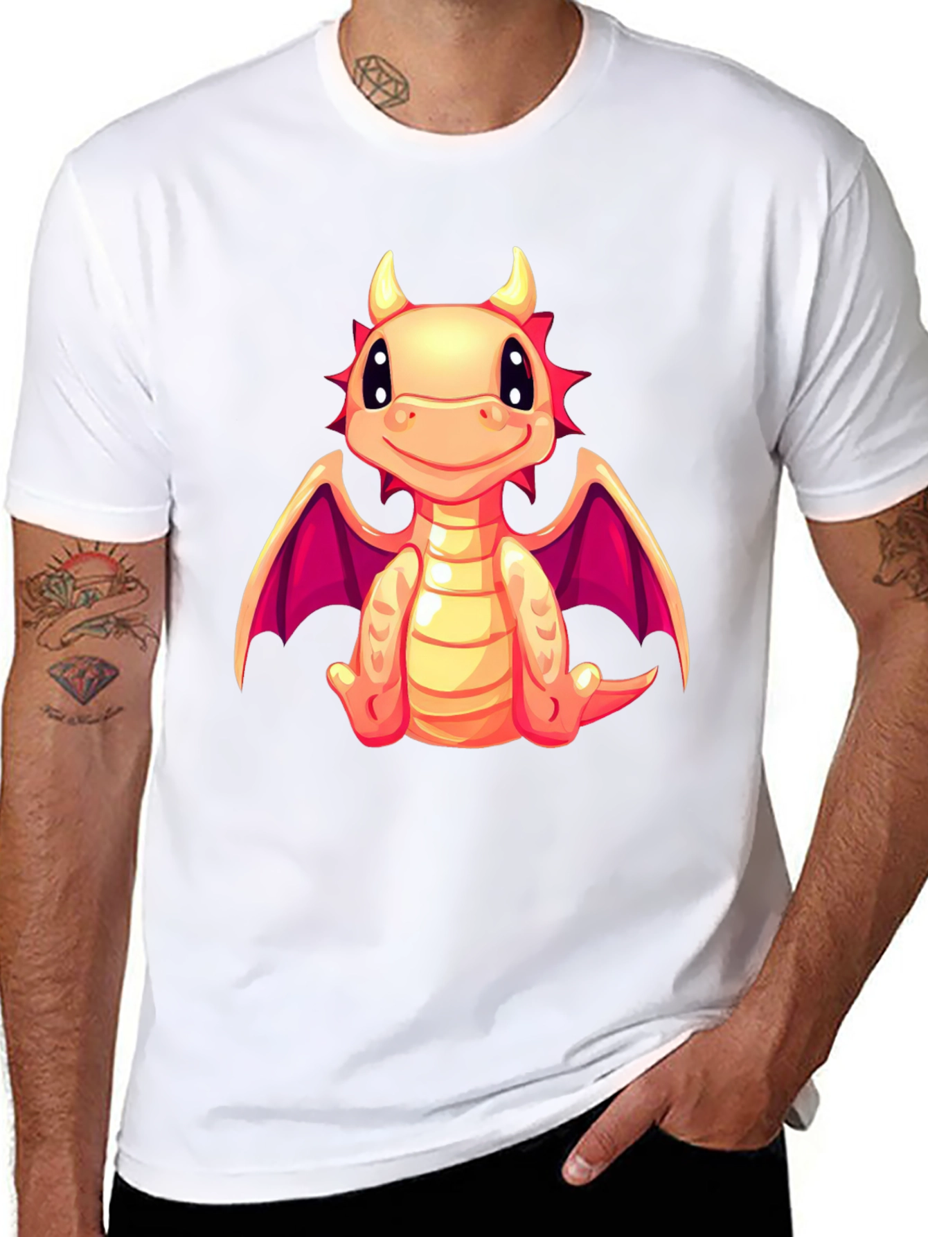 Cute Dragon Graphic T-Shirt - Whimsical Style