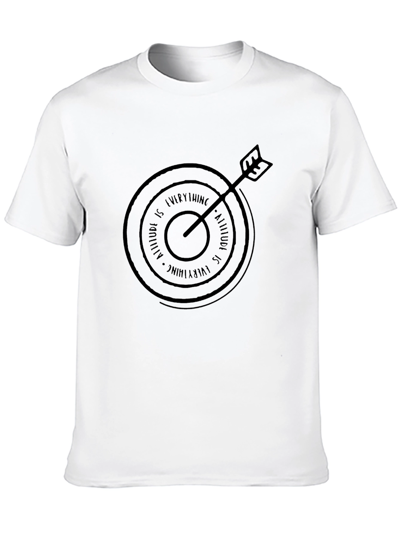 Attitude is Everything T-Shirt - Black Graphic Tee