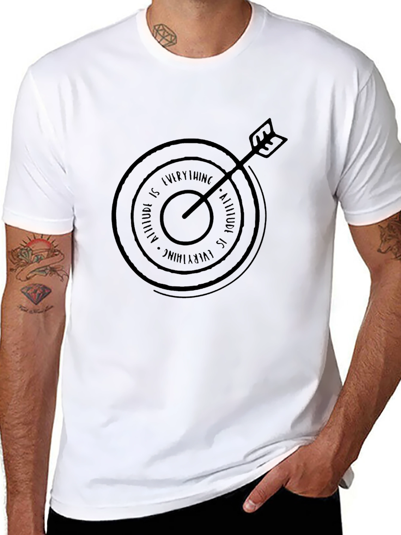 Attitude is Everything T-Shirt - Black Graphic Tee