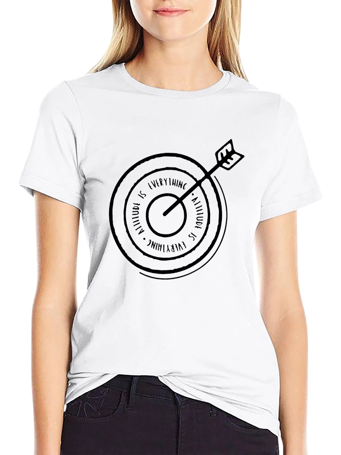 Attitude is Everything T-Shirt - Black Graphic Tee