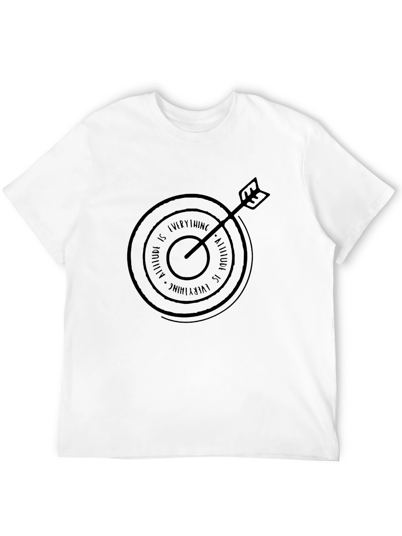 Attitude is Everything T-Shirt - Black Graphic Tee