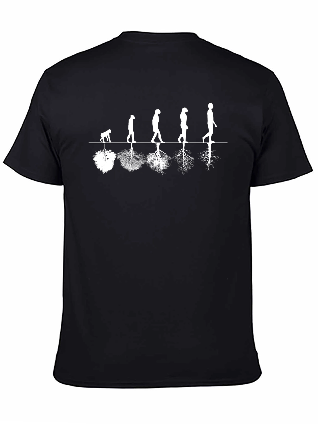 Evolution of Man Graphic Tee - Black T-Shirt