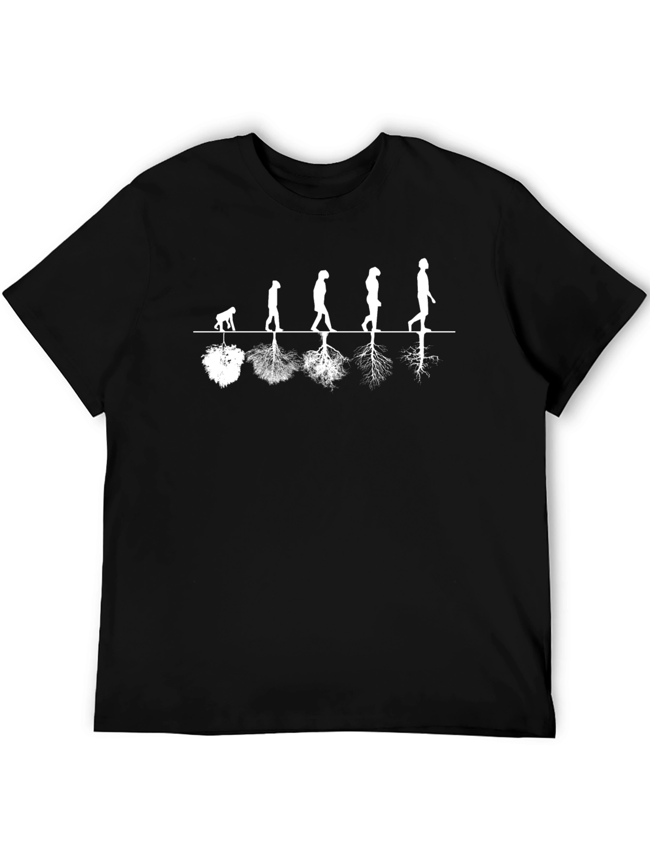 Evolution of Man Graphic Tee - Black T-Shirt