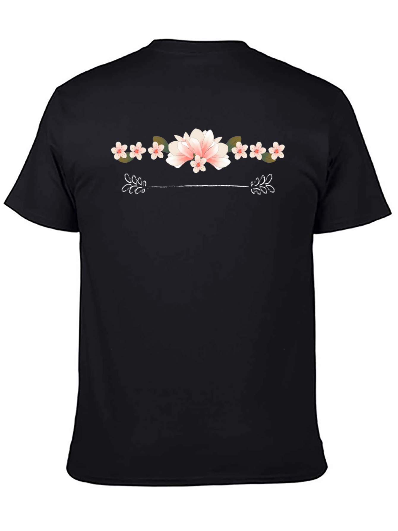 Floral Graphic Tee - Black