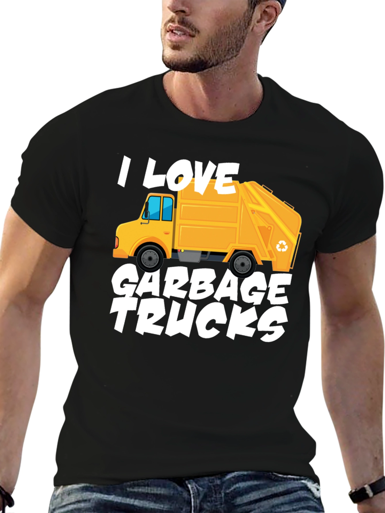 I Love Garbage Trucks Graphic T-Shirt