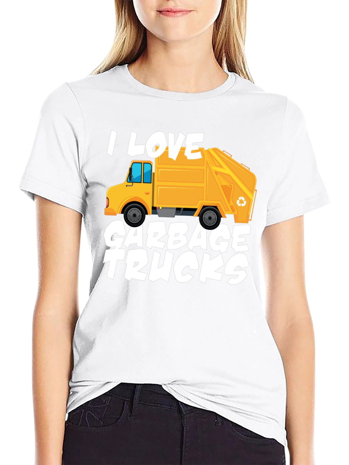 I Love Garbage Trucks Graphic T-Shirt