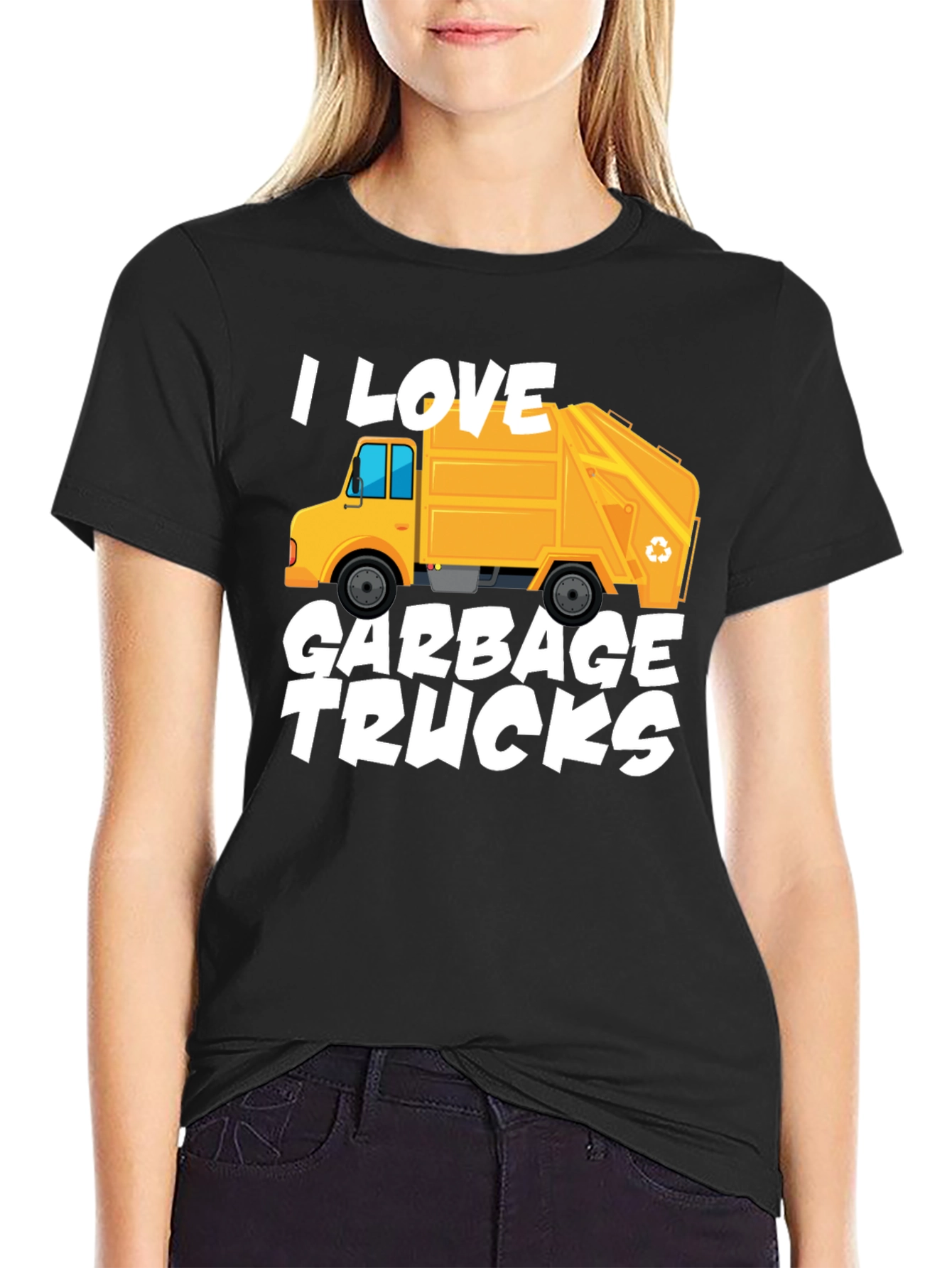 I Love Garbage Trucks Graphic T-Shirt