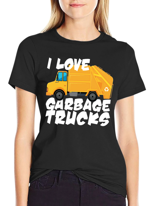 I Love Garbage Trucks Graphic T-Shirt