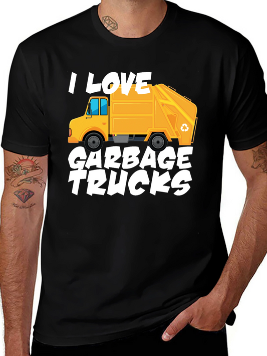 I Love Garbage Trucks Graphic T-Shirt