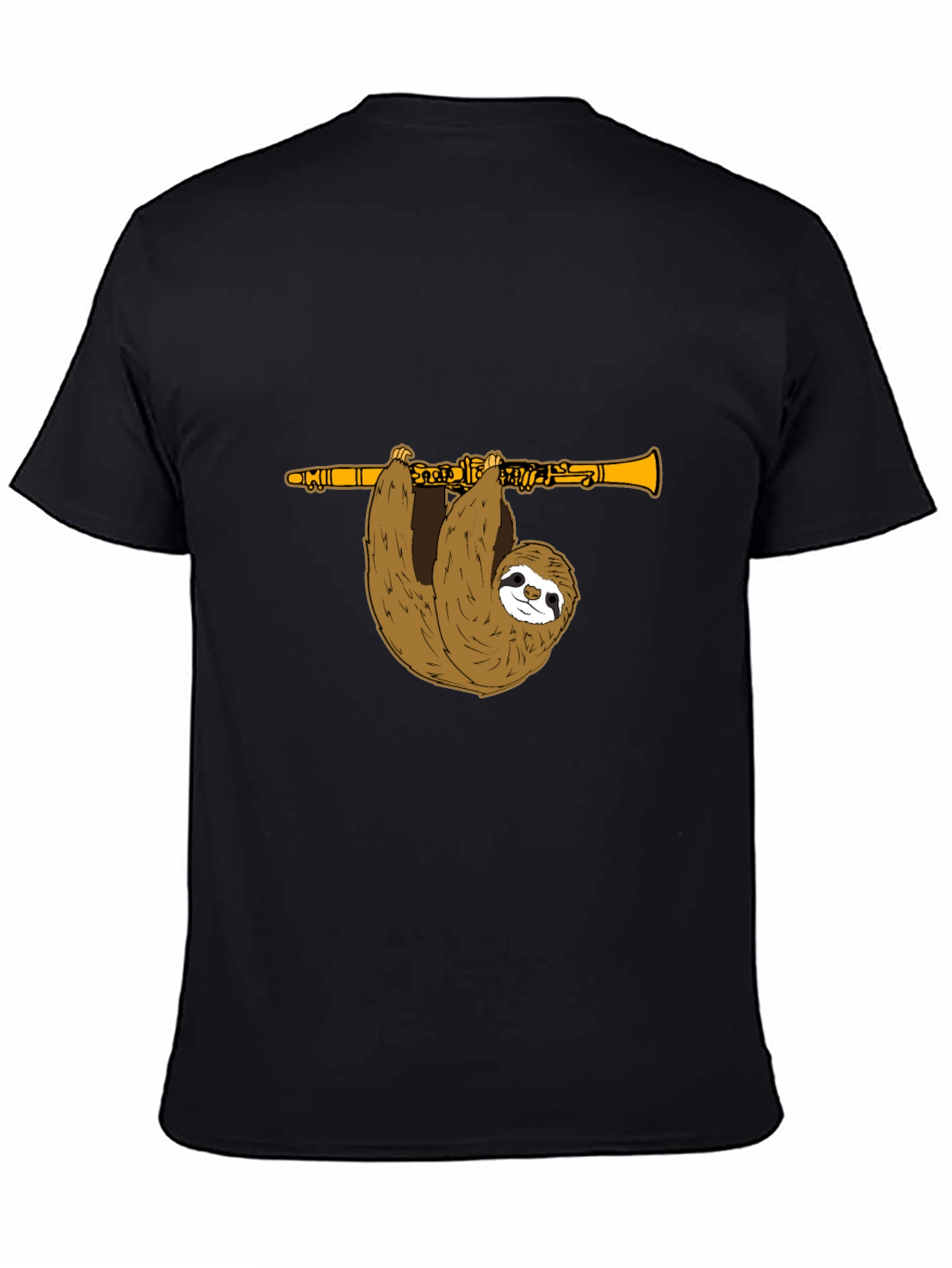 Sloth Clarinet T-Shirt - Funny Music Tee