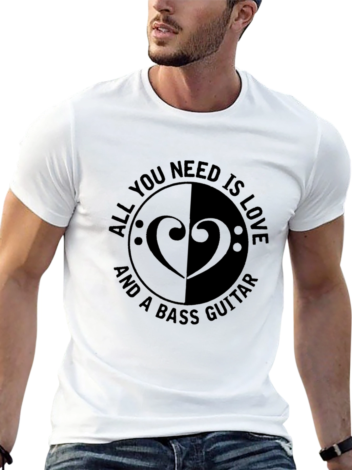 Bass Guitar Love T-Shirt - Music Lover Tee
