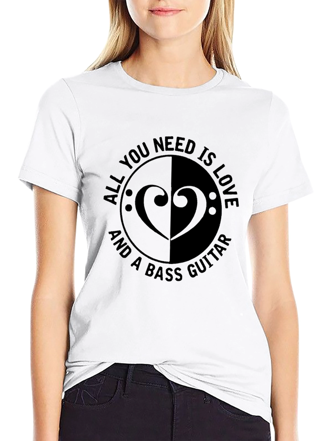 Bass Guitar Love T-Shirt - Music Lover Tee