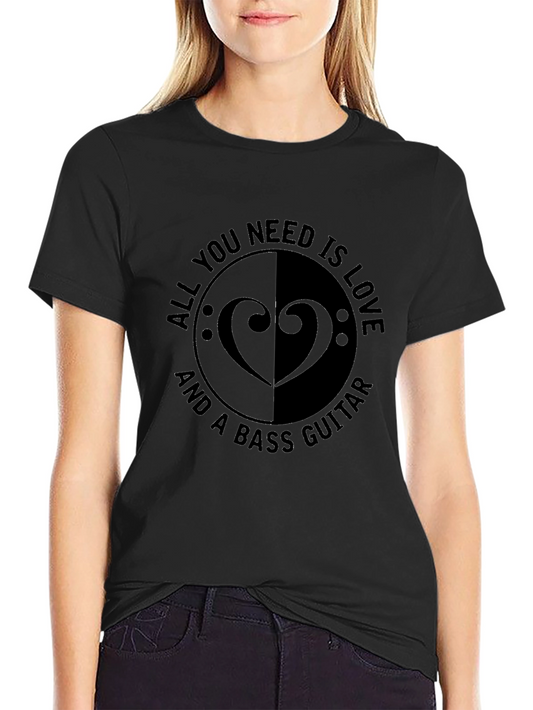 Bass Guitar Love T-Shirt - Music Lover Tee