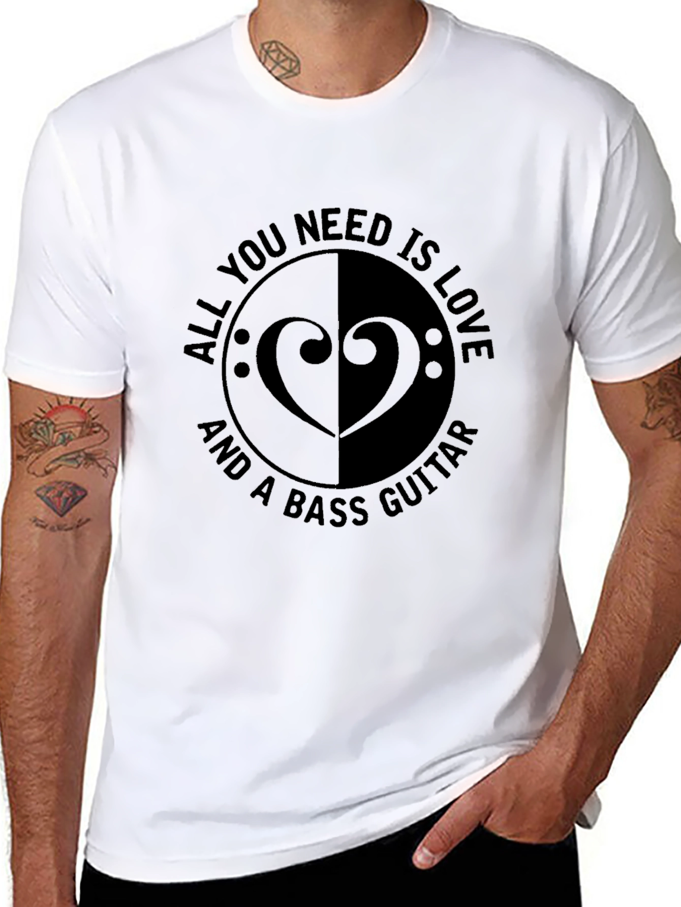 Bass Guitar Love T-Shirt - Music Lover Tee