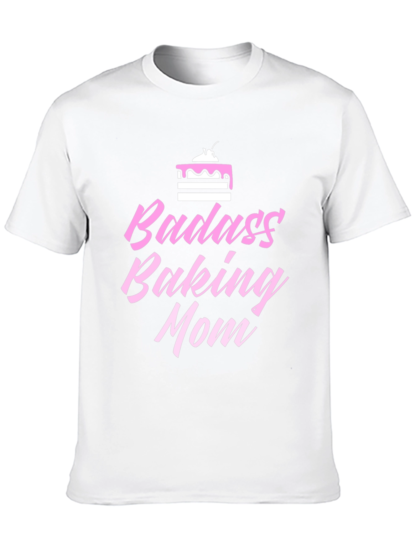 Badass Baking Mom Graphic Tee - Black Cotton Shirt