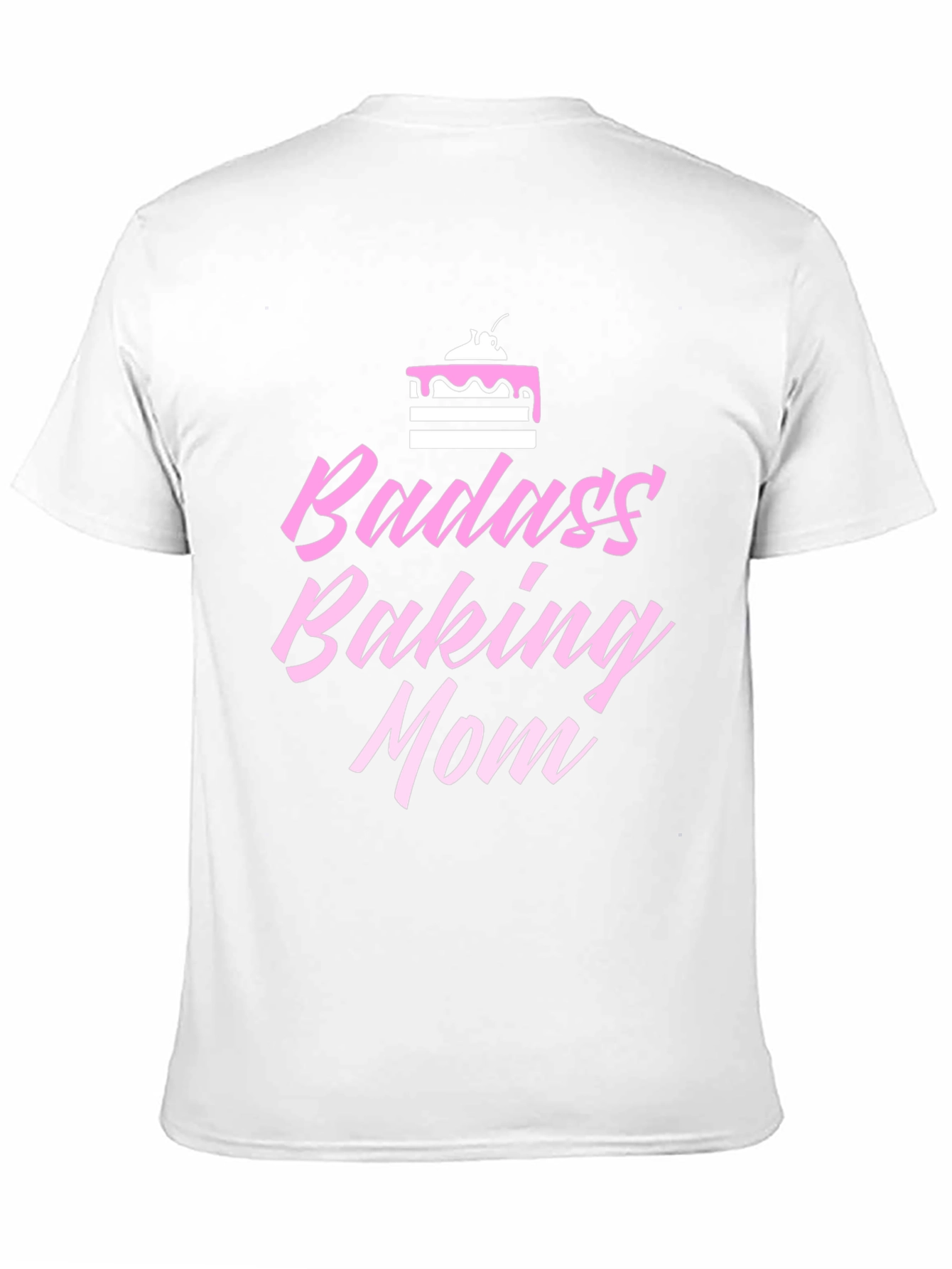 Badass Baking Mom Graphic Tee - Black Cotton Shirt