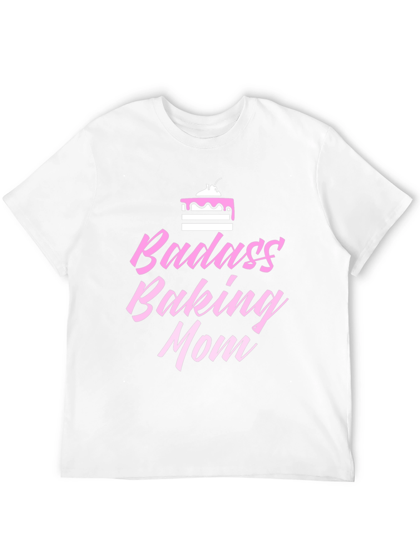 Badass Baking Mom Graphic Tee - Black Cotton Shirt