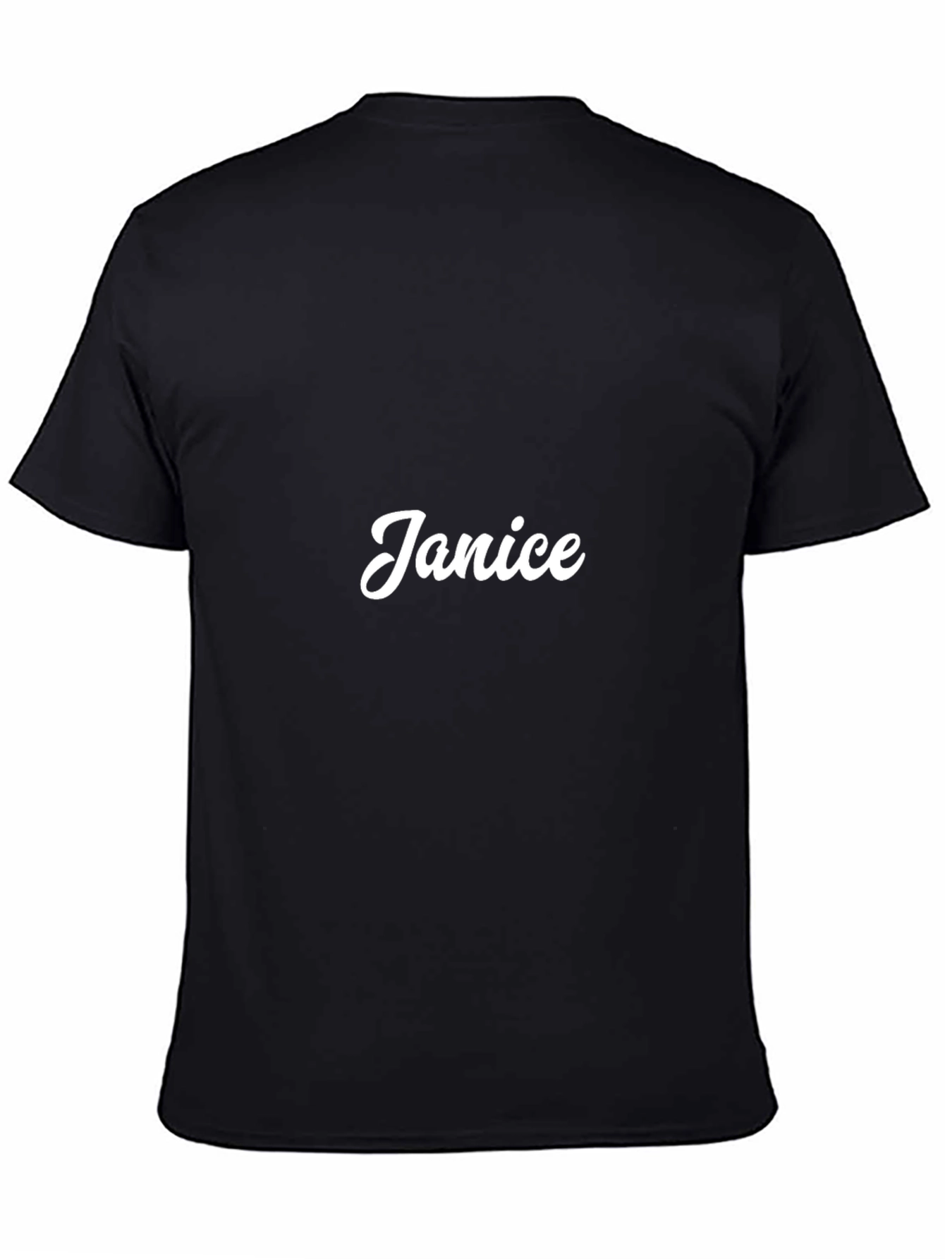 Janice Personalized Black T-Shirt