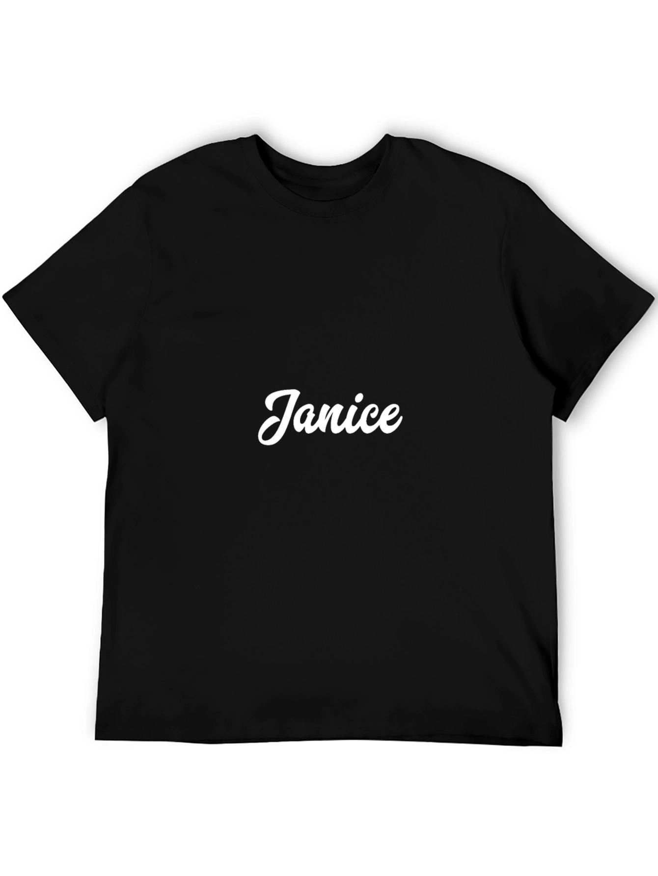 Janice Personalized Black T-Shirt