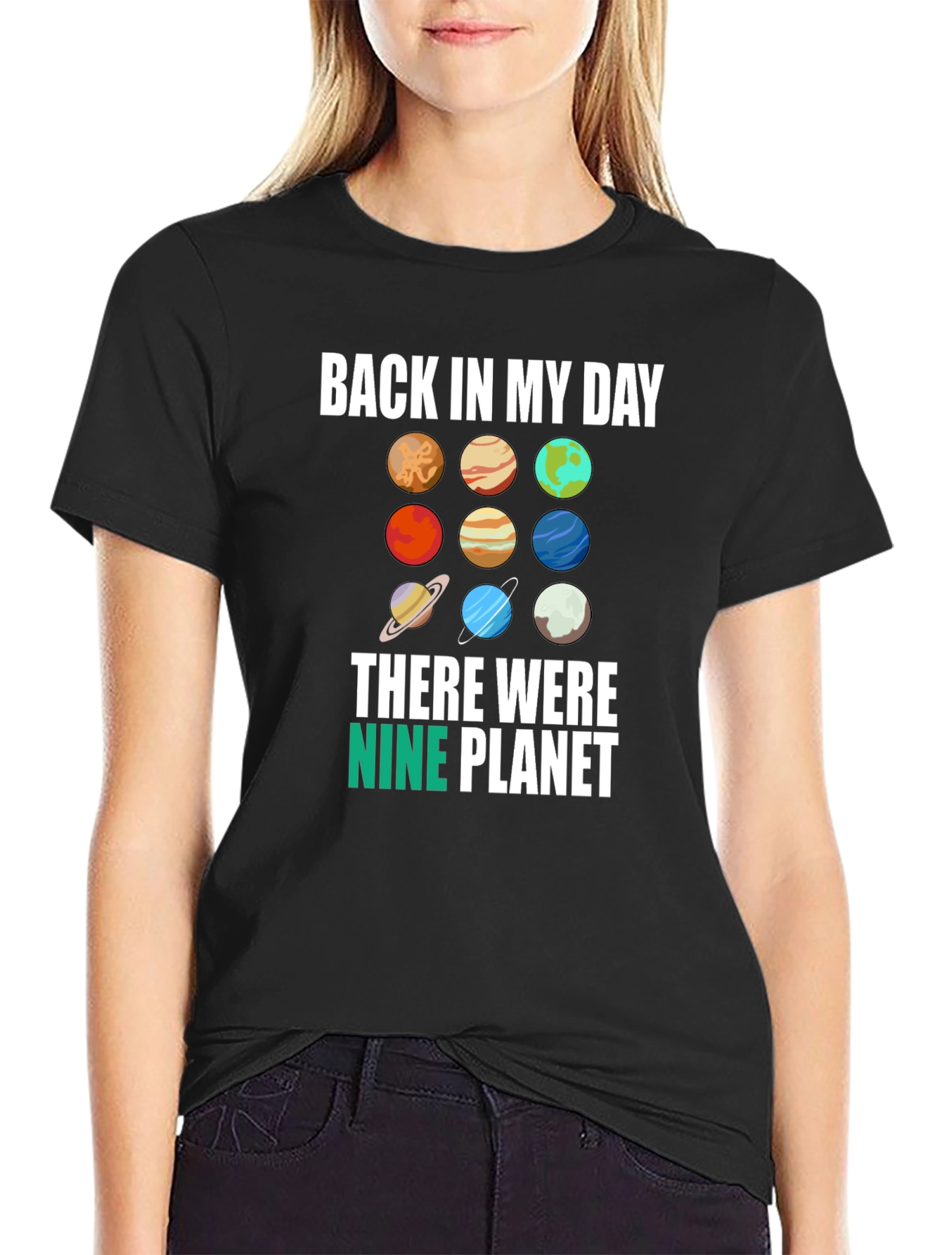 Back in My Day Nine Planets Graphic Tee