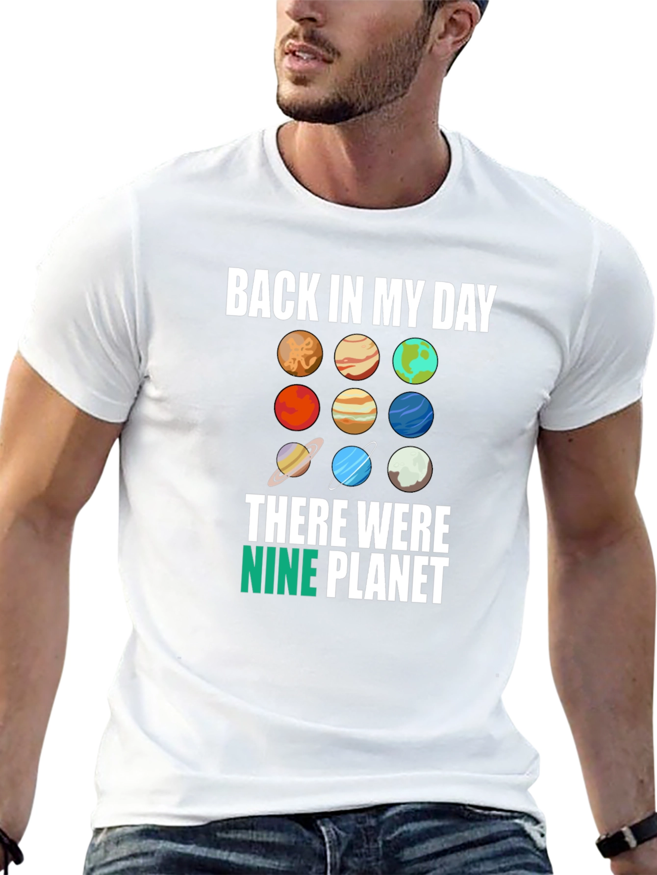 Back in My Day Nine Planets Graphic Tee