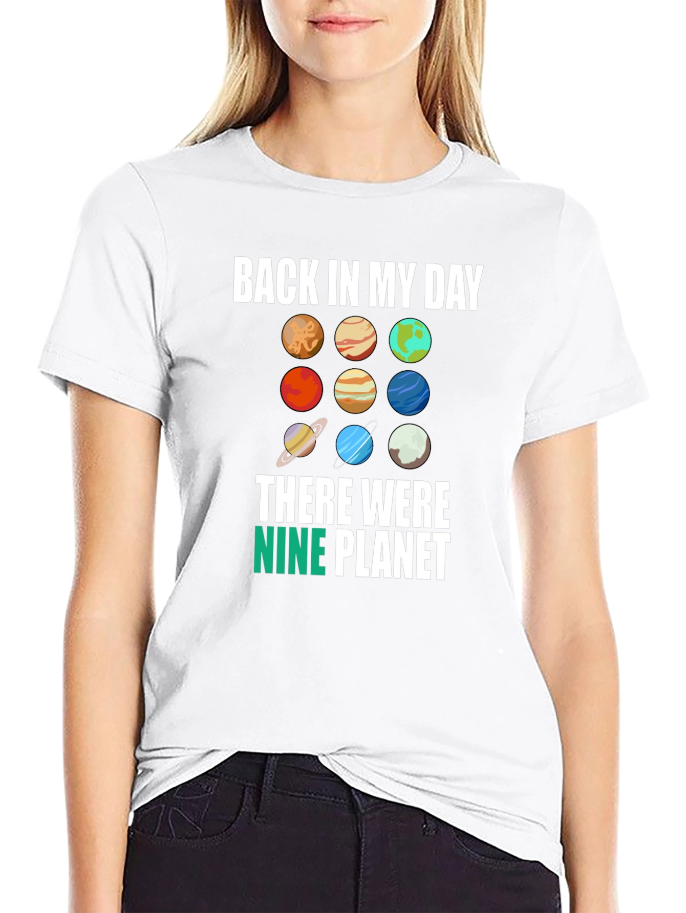 Back in My Day Nine Planets Graphic Tee