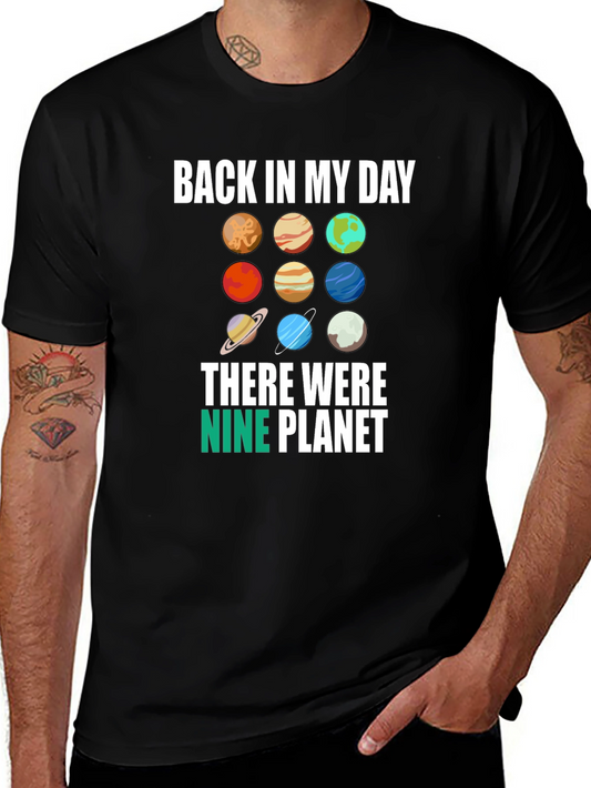Back in My Day Nine Planets Graphic Tee