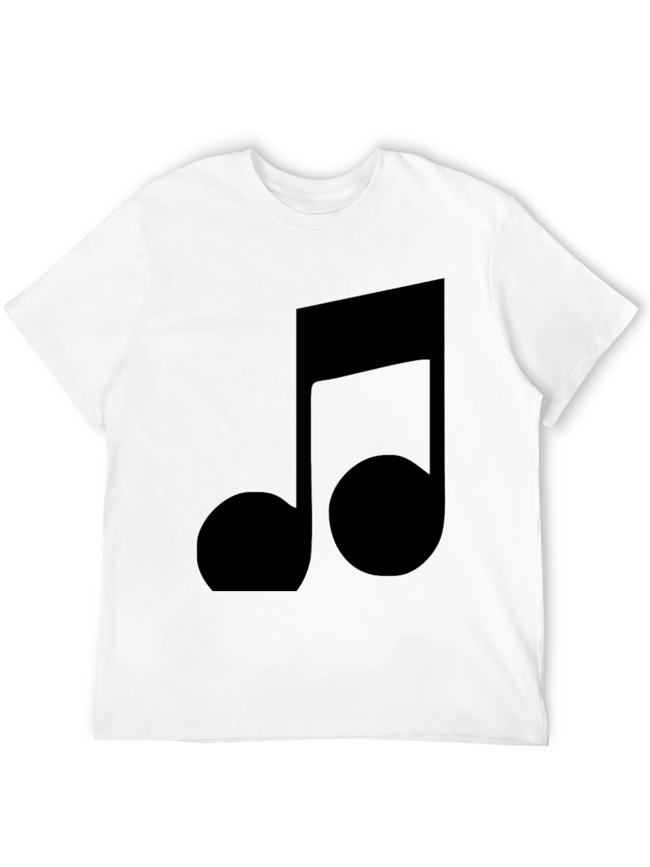 Musical Note Graphic Black T-Shirt