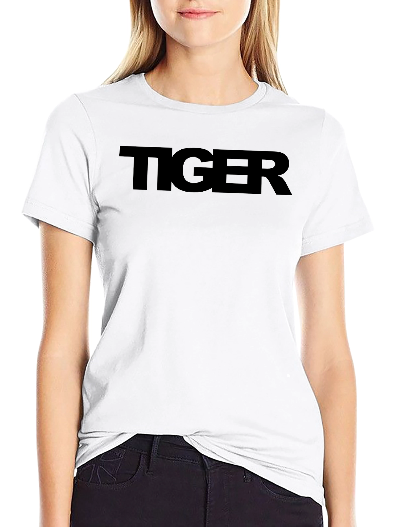 Black TIGER Graphic Tee - Bold Statement T-Shirt