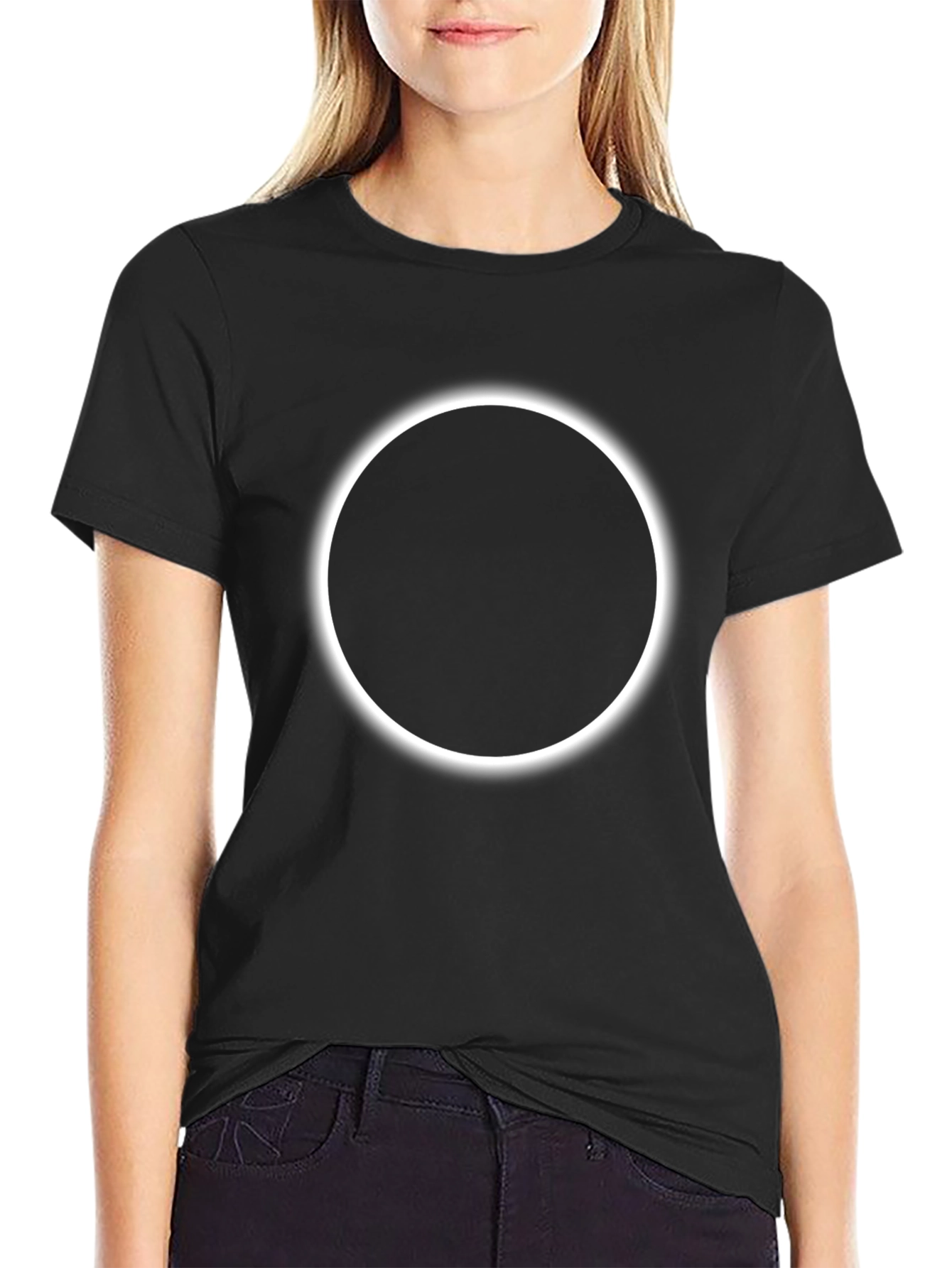 Black Eclipse Graphic T-Shirt - Modern Style