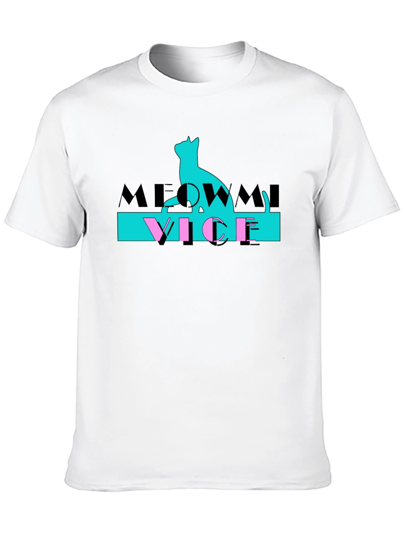 Meowmi Vice Graphic T-Shirt Cat Lover Tee