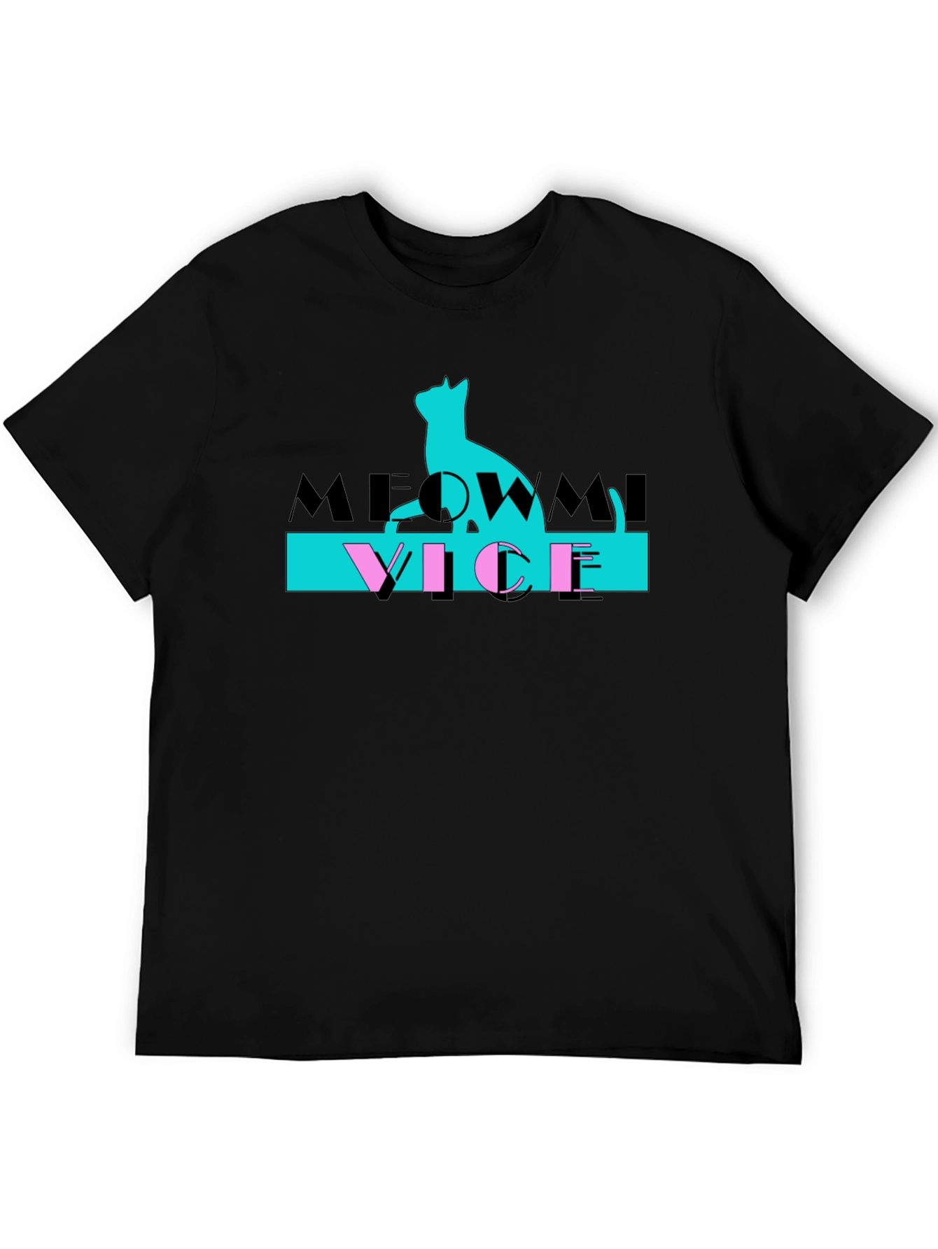 Meowmi Vice Graphic T-Shirt Cat Lover Tee