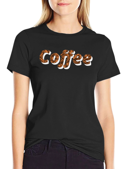 Coffee Lovers Graphic Tee - Black