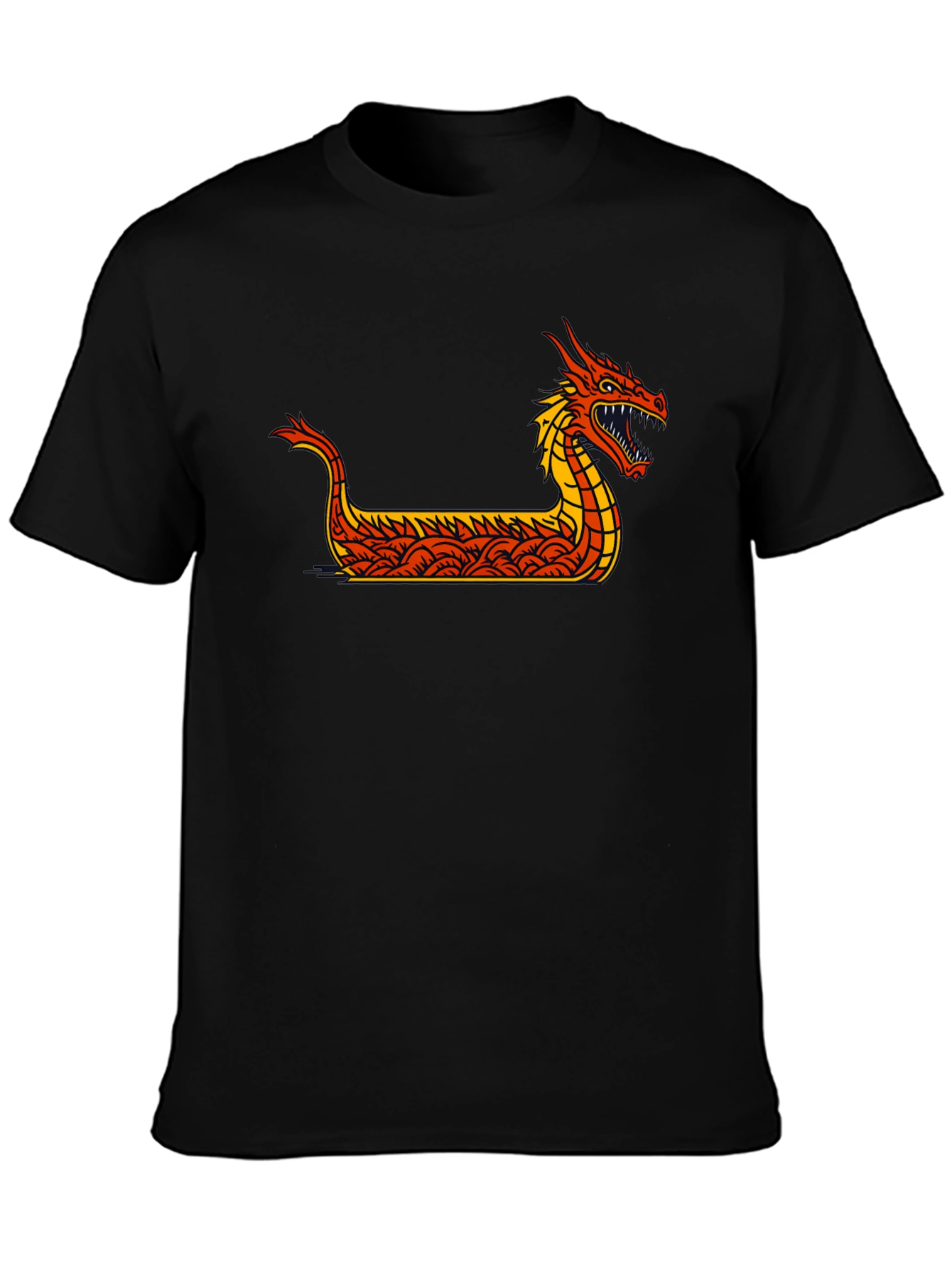 Dragon Boat Graphic Tee - Black