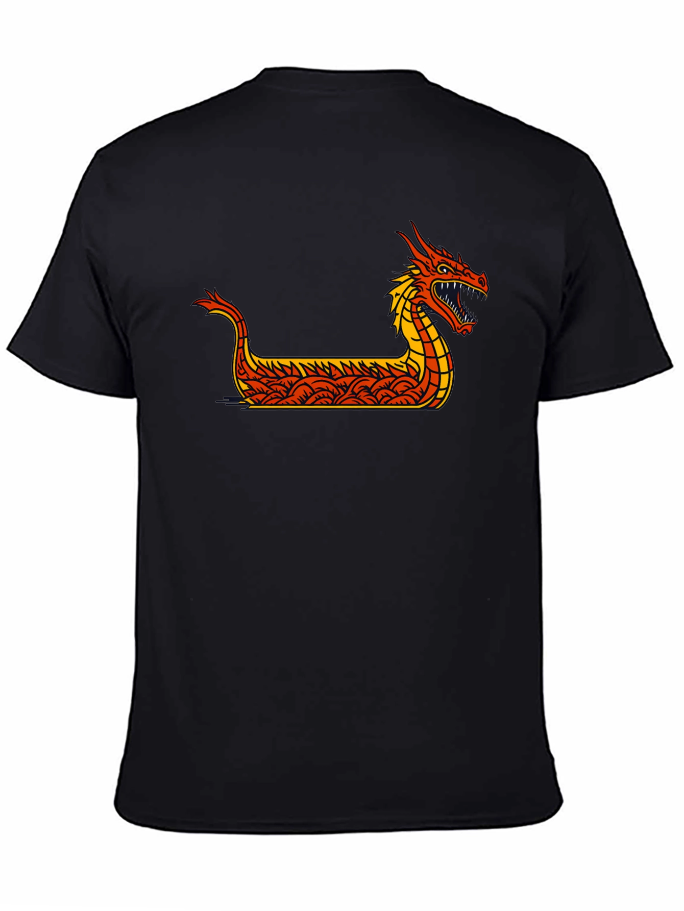 Dragon Boat Graphic Tee - Black