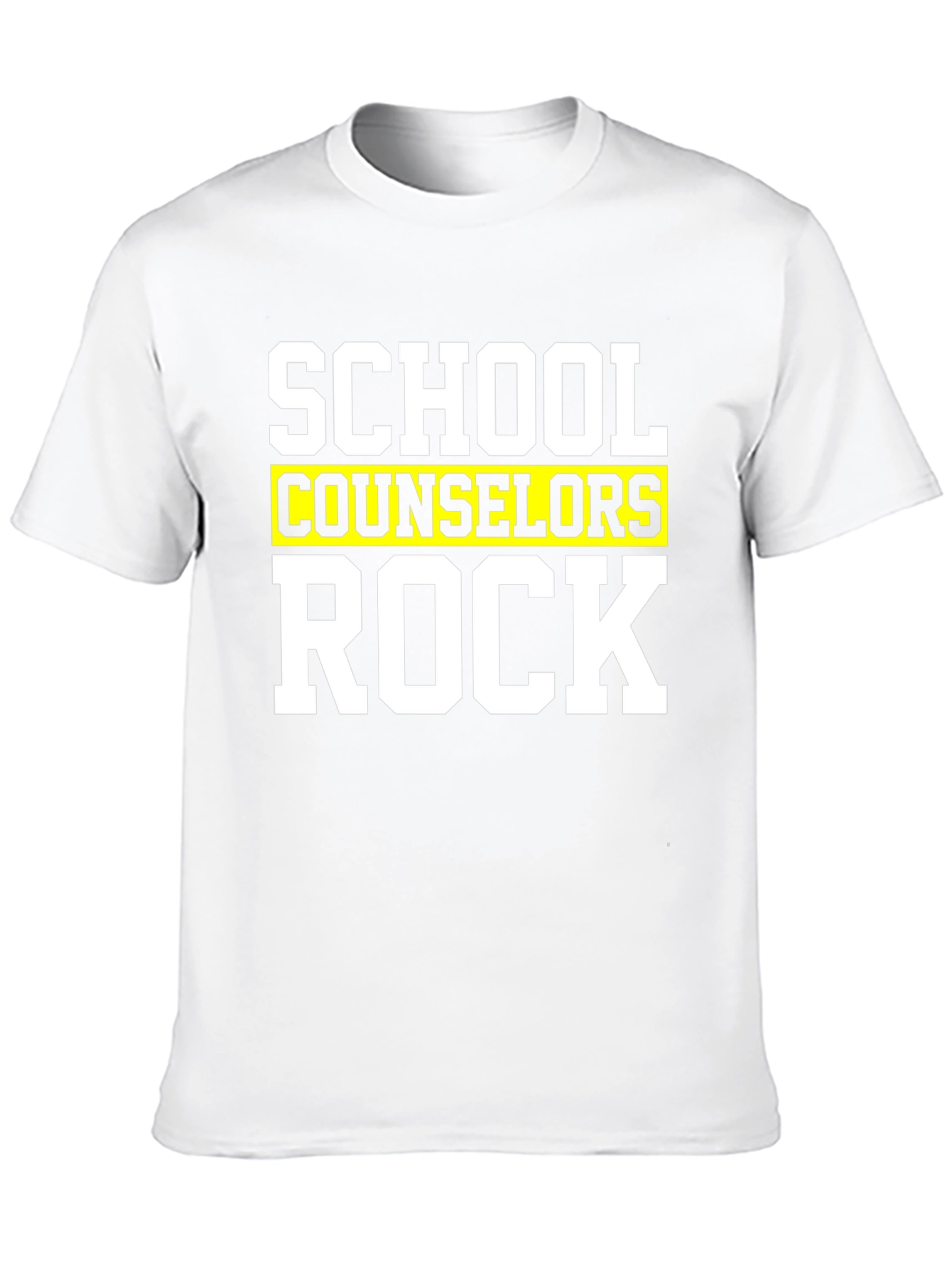 School Counselors Rock T-Shirt - Black Cotton Tee
