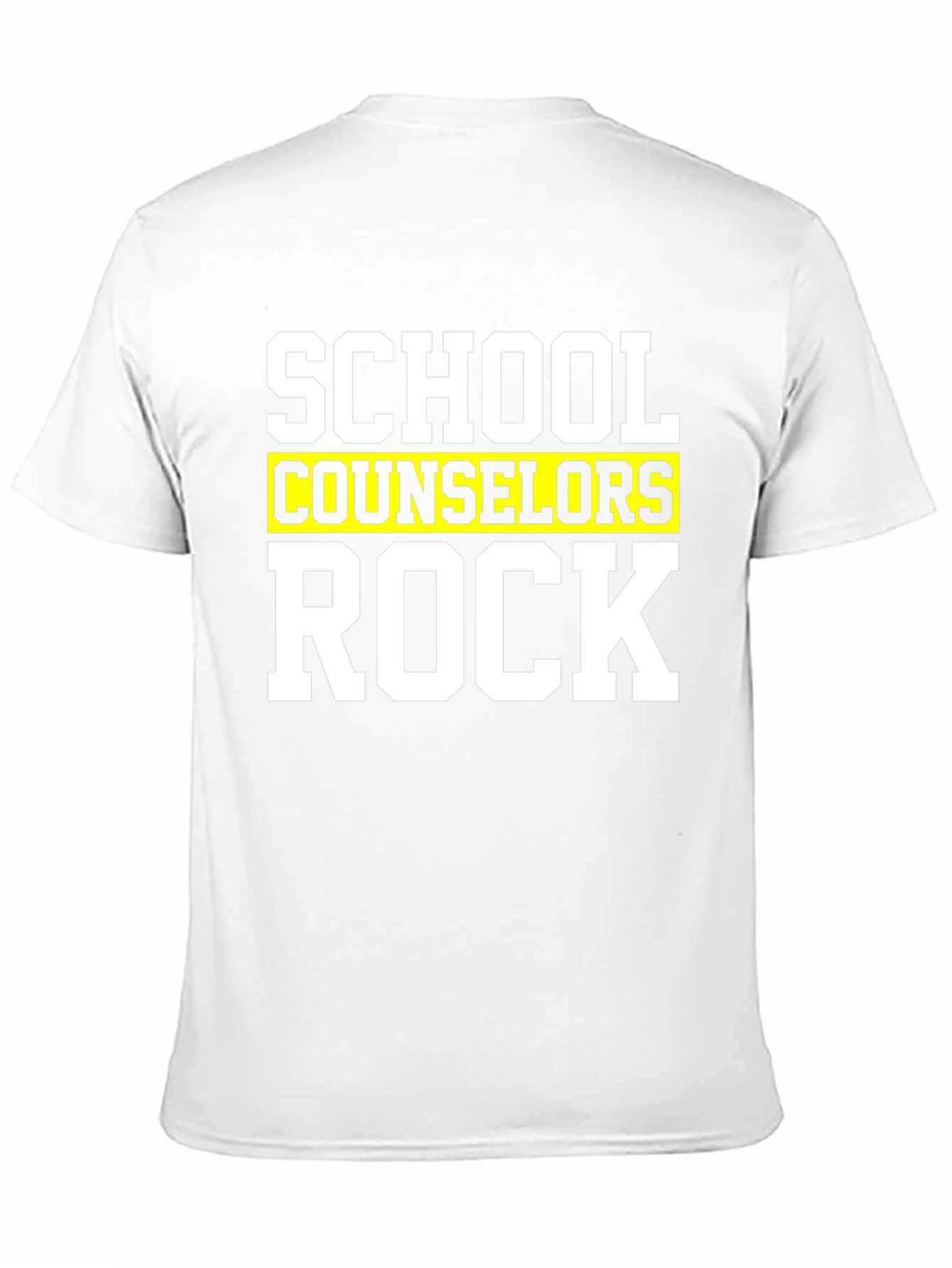 School Counselors Rock T-Shirt - Black Cotton Tee