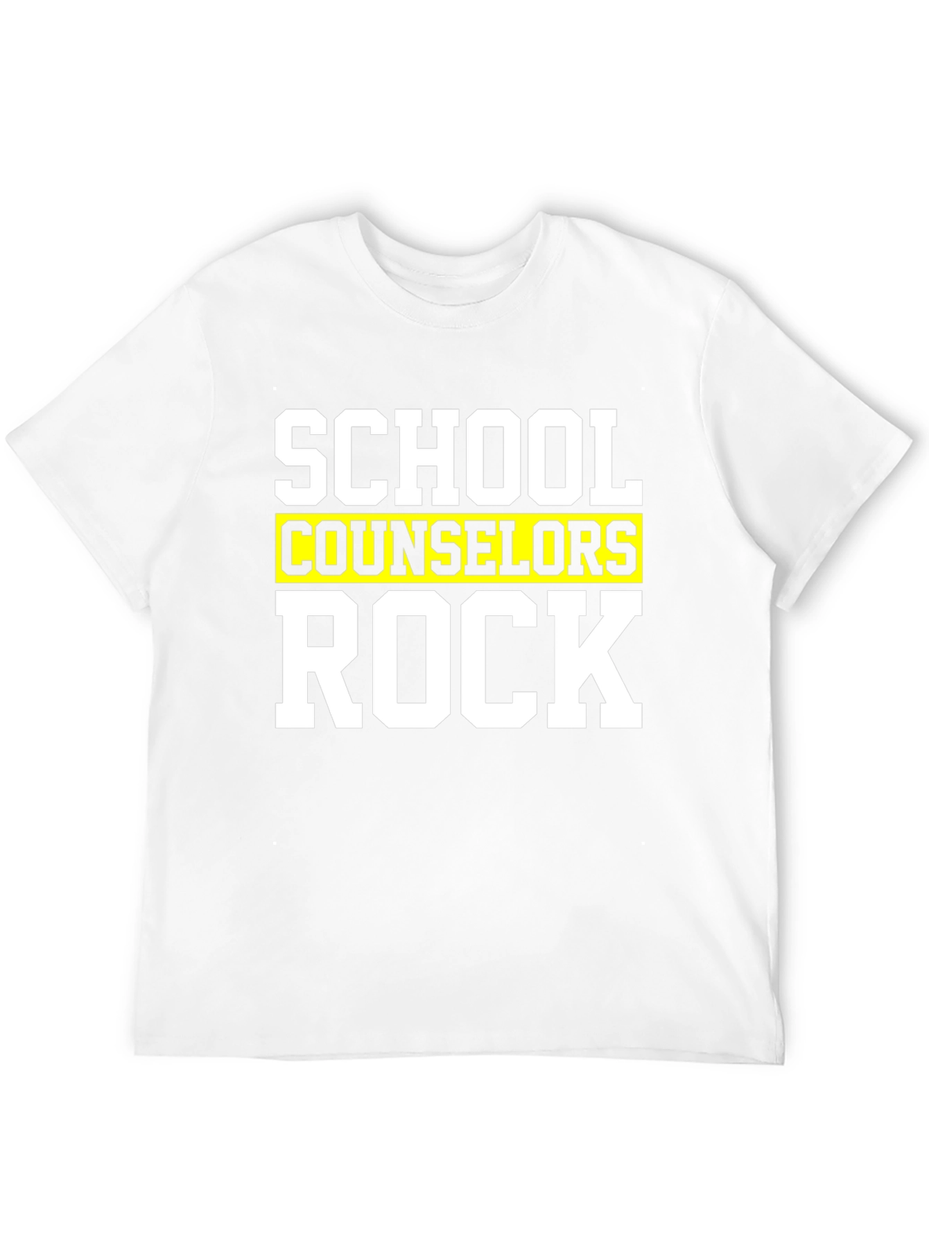 School Counselors Rock T-Shirt - Black Cotton Tee