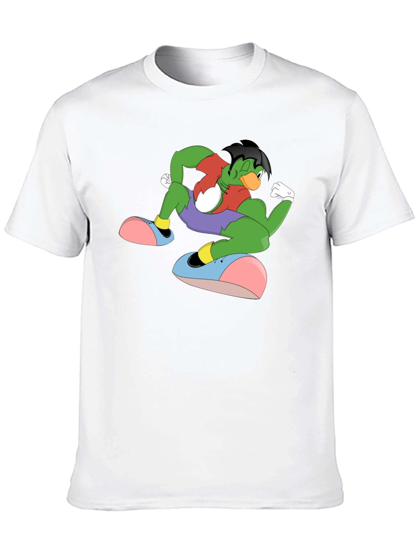 Cartoon Duck Mutant Black T-Shirt