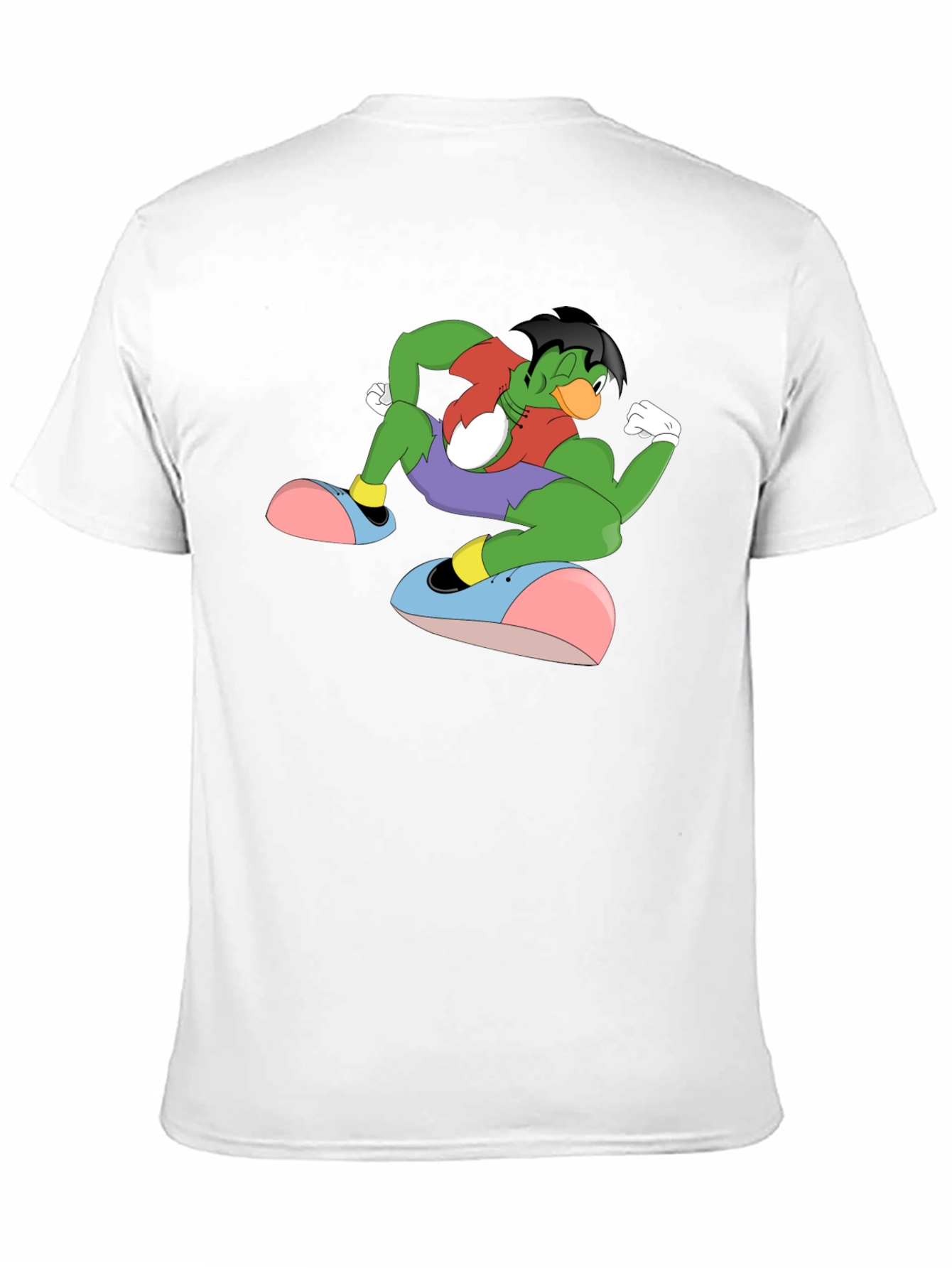 Cartoon Duck Mutant Black T-Shirt