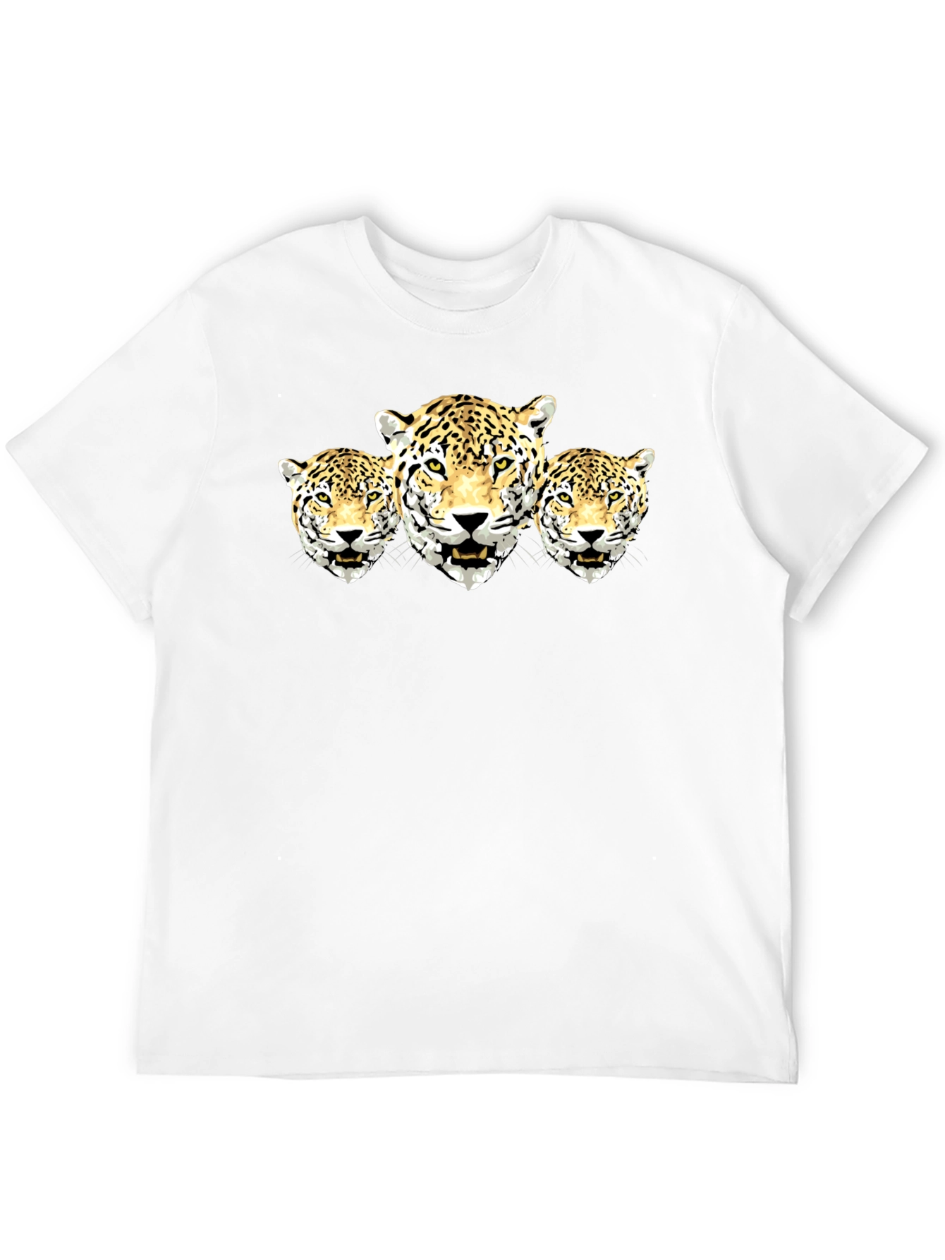 Jaguar Trio Graphic Tee - Black Cotton Shirt