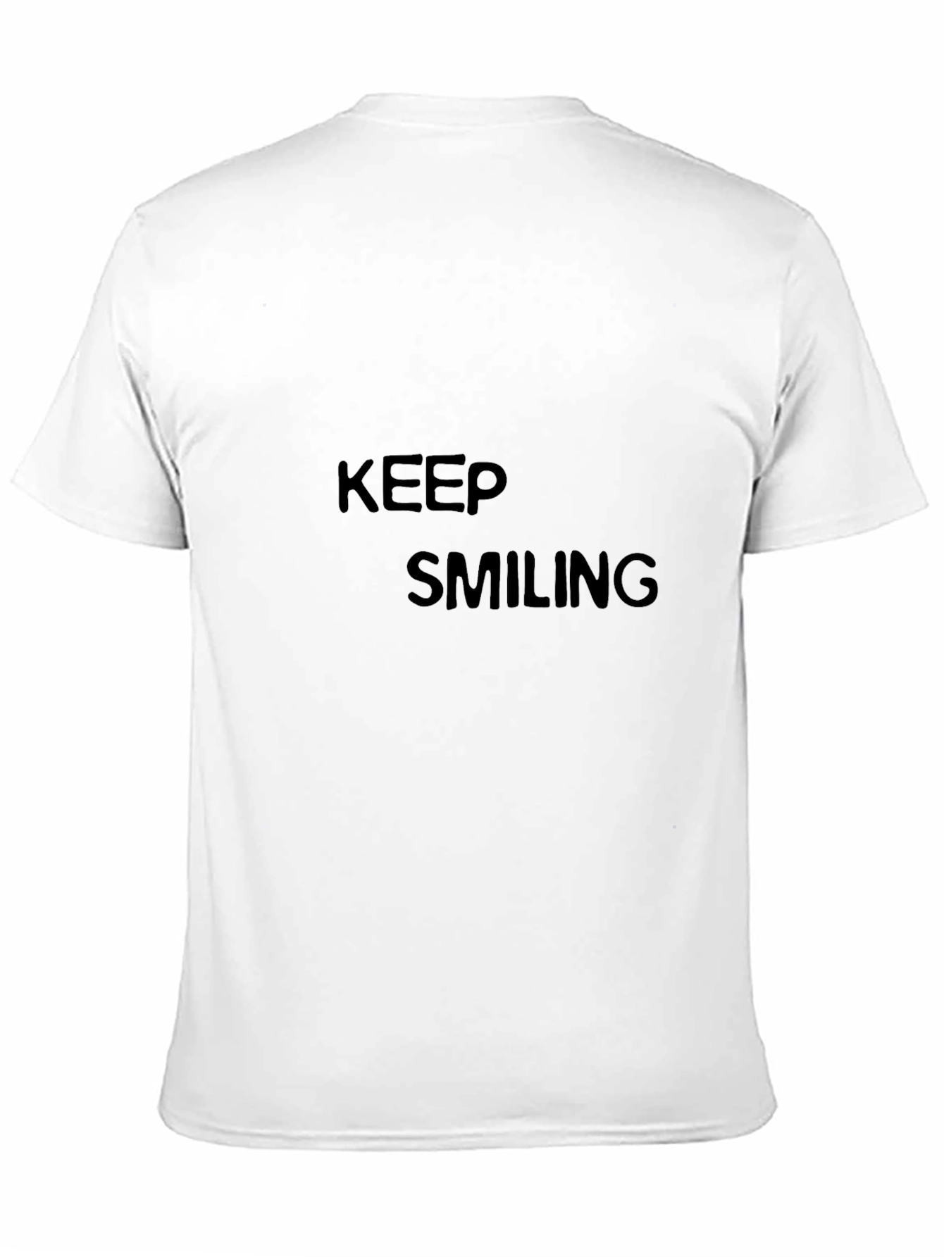 Keep Smiling Black T-Shirt - Motivational Tee